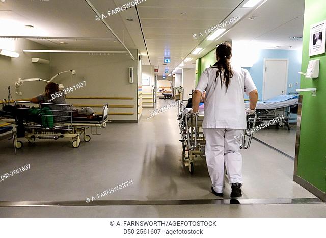 STOCKHOLM, SWEDEN Health care. Hospital. Flu shot