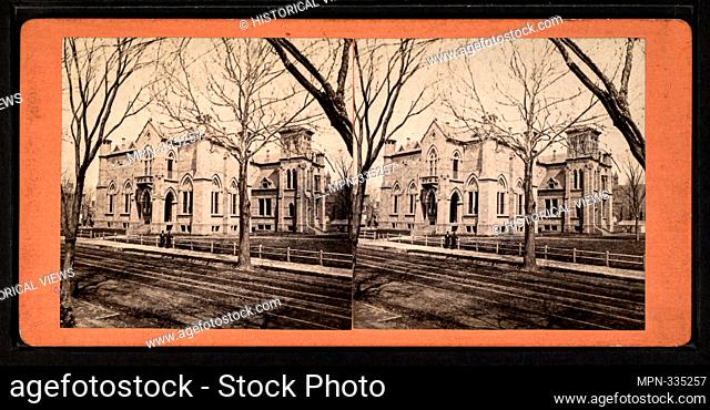 Yale Art building. Bundy & Williams (Photographer). Robert N. Dennis collection of stereoscopic views United States States Connecticut Stereoscopic views of New...