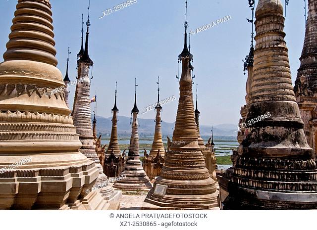 Details of Tar Kaung pagodas, Inle lake, Myanmar