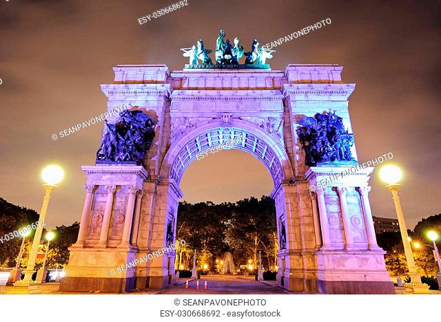 Grand Army Plaza in Brooklyn New York City commemorating the Union Victory during the Civil War