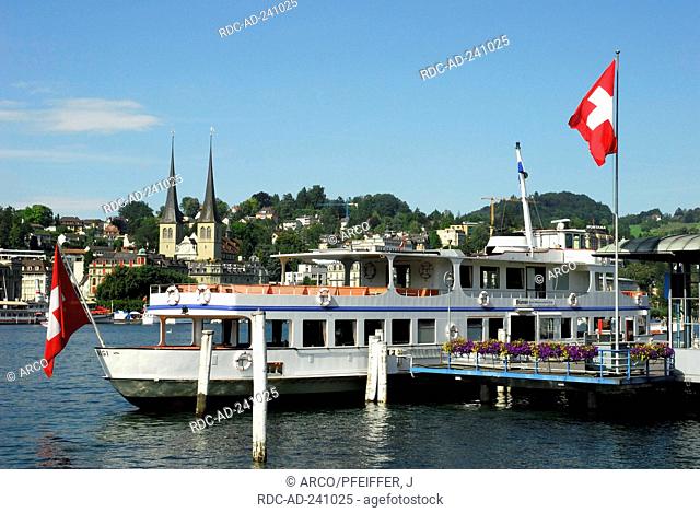 Shipping pier Lucerne Switzerland