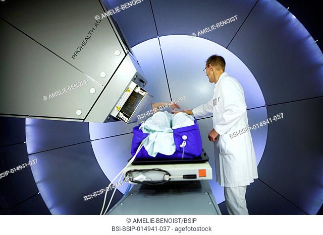 Reportage at the Rinecker Proton Therapy Center in Munich, Germany. The centre has the latest equipment for proton therapy treatment