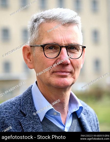 21 February 2023, Berlin: Helge Heidemeyer, director of the Hohenschönhausen Memorial, stands during a press tour before the opening of the new permanent...