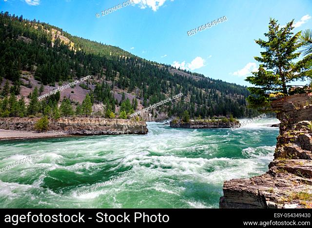 Kootenai river in Montana, USA
