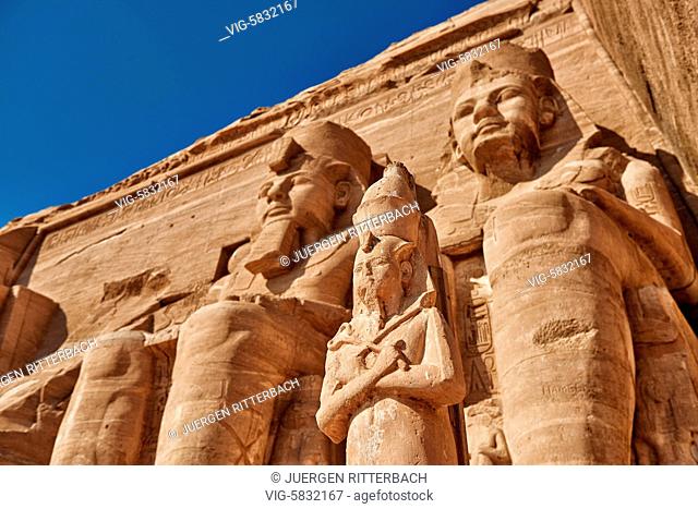 EGYPT, ABU SIMBEL, 11.11.2016, Great Temple of Ramesses II, Abu Simbel temples, Egypt, Africa - Abu Simbel, Egypt, 11/11/2016