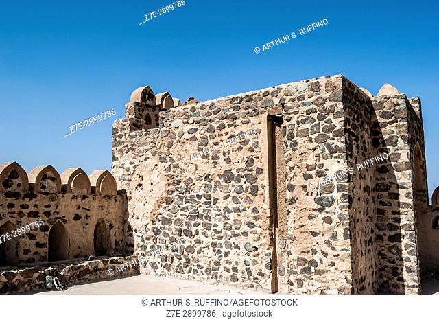 Battlement, Jabrin (Jabreen) Castle, Jabrin, Ad Dakhiliyah Governorate, Oman