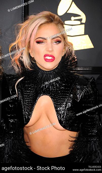 Lady Gaga at the 59th GRAMMY Awards held at the Staples Center in Los Angeles, USA on February 12, 2017