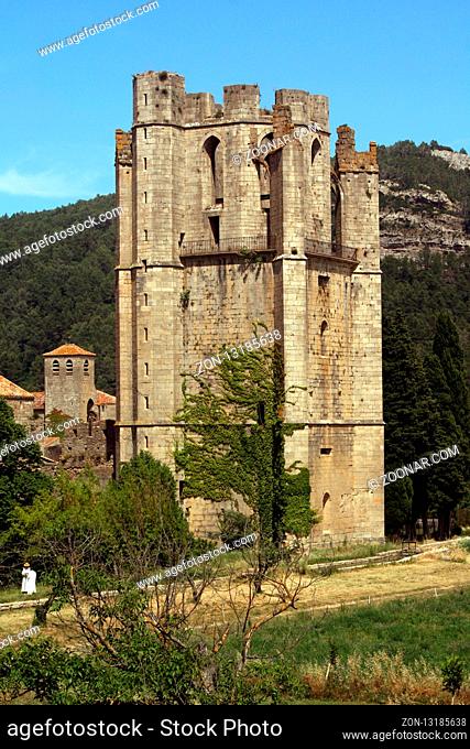 Kloster Sainte Marie de Lagrasse, Aude, Frankreich - Abbey Sainte Marie de Lagrasse, Aude, France