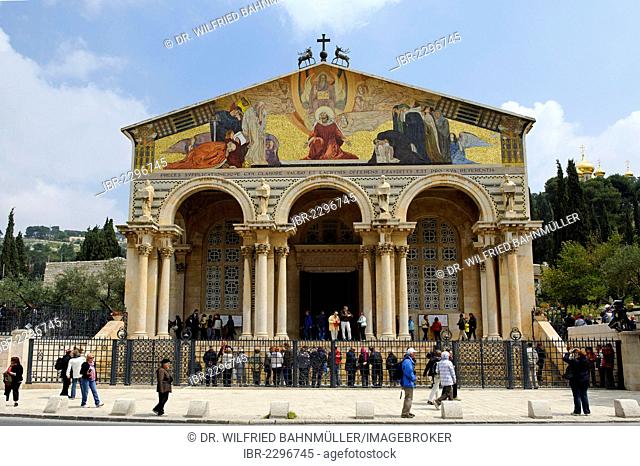 Church of All Nations, also known as Basilica of the Agony, Mount of Olives, Jerusalem, Israel, Middle East