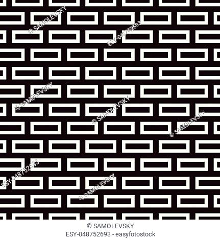 Stylish lines lattice. Ethnic monochrome texture. Abstract geometric background design. Vector seamless black and white pattern