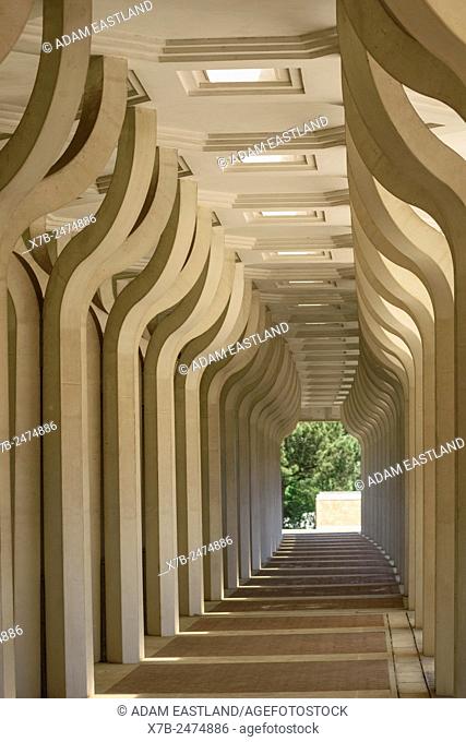 Rome. Italy. Mosque of Rome, Italian Islamic Cultural Centre, by architect Paolo Portoghesi, completed 1994
