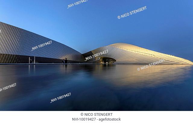 The Blue Planet, Northern Europe's largest aquarium by architect Kim Nielsen Herford, Kastrup, Copenhagen, Denmark