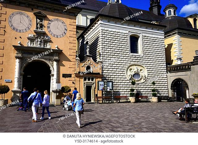 Entrance to Basilica, most famous Polish pilgrimage site - Jasna Gora, sanctuary of Our Lady of Czestochowa - Queen of Poland and the Pauline monastery