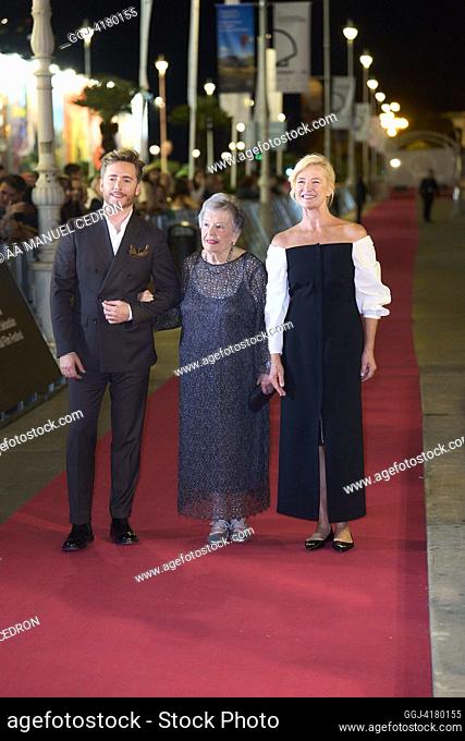 Pablo Rivero, Maria Galiana, Ana Duato attended 'Cuentame como Paso, Gala' Red Carpet during 71st San Sebastian International Film Festival at Victoria Eugenia...