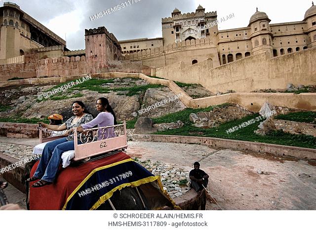 India, Rajasthan State, Jaipur, Amber Fort, listed as World heritage by UNESCO