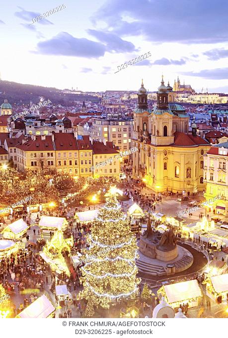 Czech Republic, Prague - Christmas Market at The Old Town Square