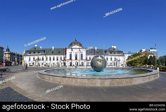 Grassalkovich Palace, Residential Palace, Presidential Palace, Bratislava, Slovakia, Europe
