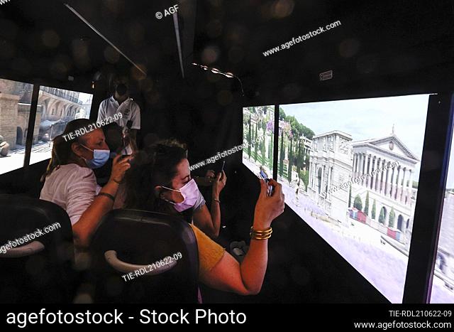 Imperial Rome - Virtual Reality Bus, a traveling exhibition to admire the monuments of Rome 2000 years ago; the exhibition on the move that makes citizens and...