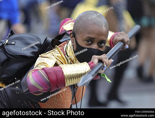 Jacob K. Javits Convention Center, New York, USA, October 08, 2021 - Thousands of Peoples Dressed in All Types of Costume Participated on the Second Day of the...