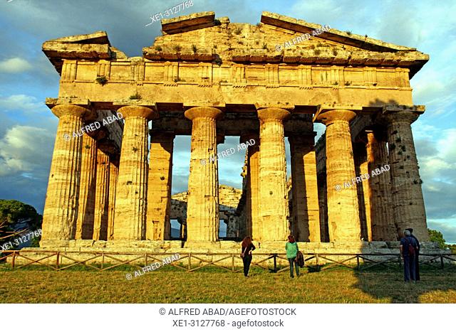 Temple of Neptune, archaeological park, Paestum, Italy