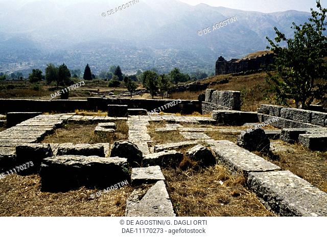 Ruins of the shrine of the oracle, Dodona, Greece. Greek civilisation, 4th century BC