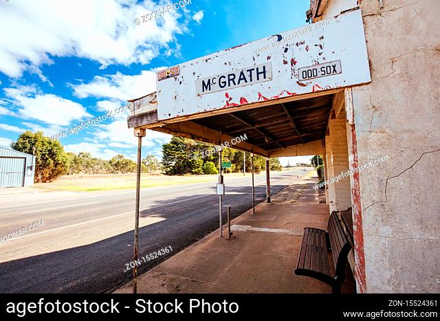 Wickliffe, Australia - April 22 2019: The rural township of Wickliffe near the Grampians in Victoria, Australia
