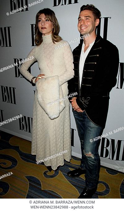 64th Annual BMI Pop Awards 2016 held at the Beverly Wilshire Four Seasons Hotel - Arrivals Featuring: Karmin, Amy Heidemann, Nick Noonan Where: Los Angeles