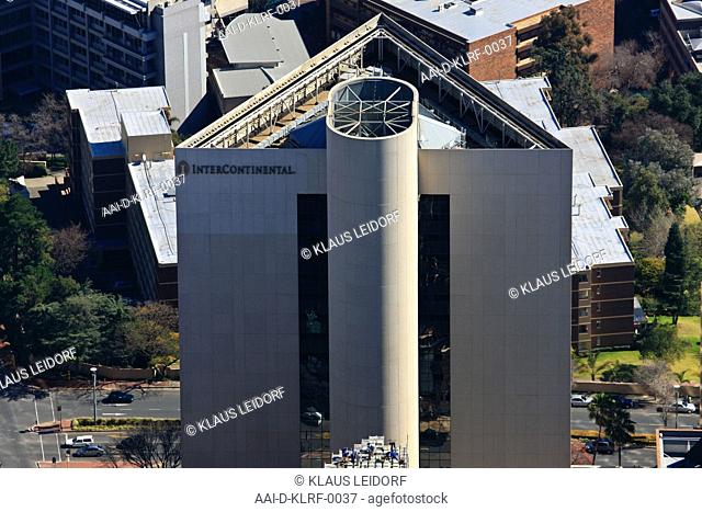 Aerial photograph of the InterContinental hotel in Sandton City in Johannesburg, Gauteng, South Africa