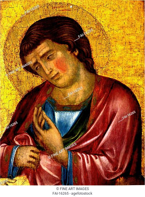 Saint John the Evangelist. Veneziano, Paolo (ca 1330-ca 1360). Tempera on panel. Gothic. ca 1350. Muzej za umjetnost i obrt, Zagreb. 55x42. Painting