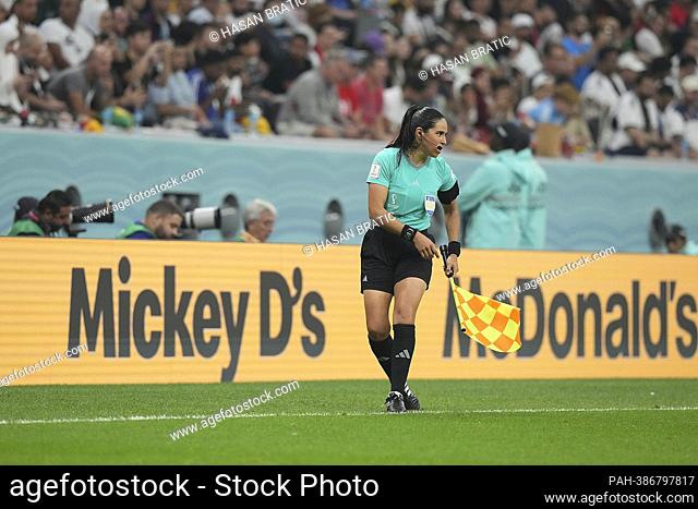 December 1st, 2022, Al Bayt Stadium, Doha, QAT, World Cup FIFA 2022, Group E, Costa Rica vs Germany, in the picture linesmanin Karen Díaz (Mexico)