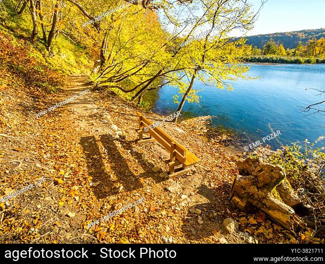 Autumm Fall season Plitvice lakes Croatia Europe