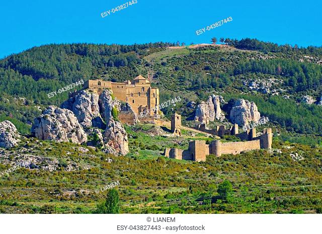 Castillo de Loarre near Huesca, Aragon in Spain