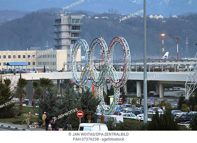 A view of the airport of Sochi, Russia, 4 February 2013. The Winter Olympics are going to take place in the Black Sea resort of Sochi in 2014