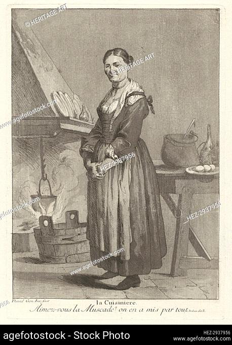 La Cuisiniere (The Cook), 1775. Creator: Giovanni David
