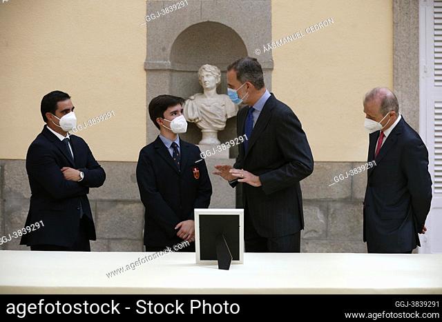 King Felipe VI of Spain attends 39th edition of the school contest ÔWhat is a King for you?Õ at El Pardo Royal Palace on June 17, 2021 in Madrid, Spain