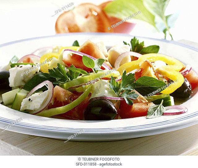 Greek peasant's salad