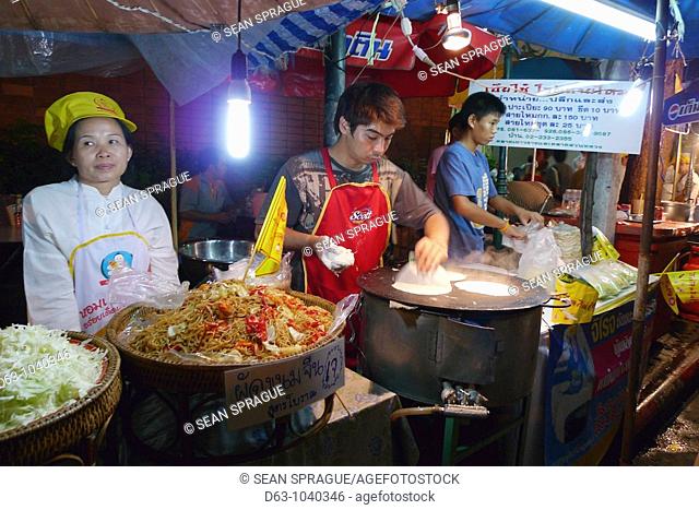 Foodstall on the street, Chinatown, Bangkok, Thailand