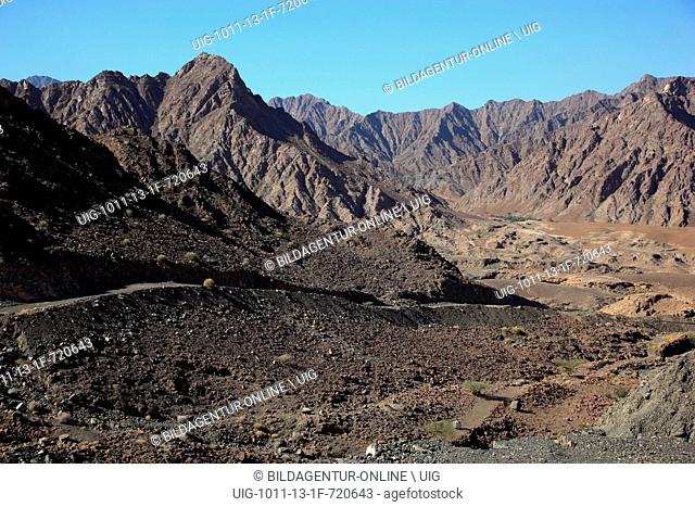 Scenery in the Jebel Shams, Oman