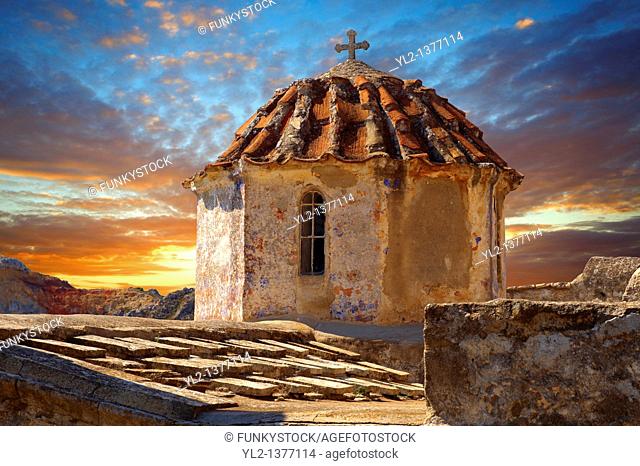 Dome of the Byzantine Episkopi Church  Saint Dionysis , Paliachora, Aegina, Greek Saronic Islands
