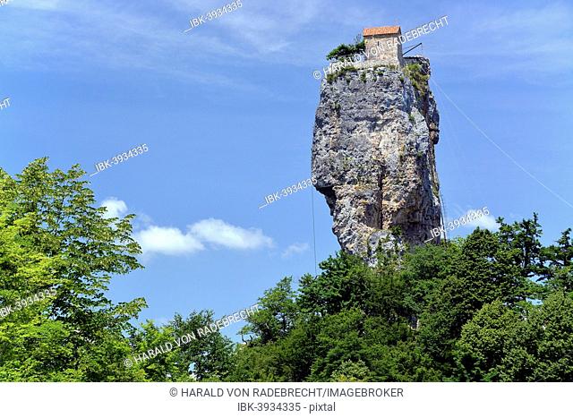 Hermitage of a monastery on Katskhi Pillar, near Chiatura, Imereti region, Georgia