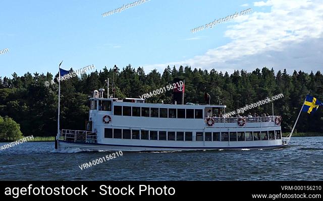 Stockholm, Sweden The Drottningholm ferry on lake Malaren