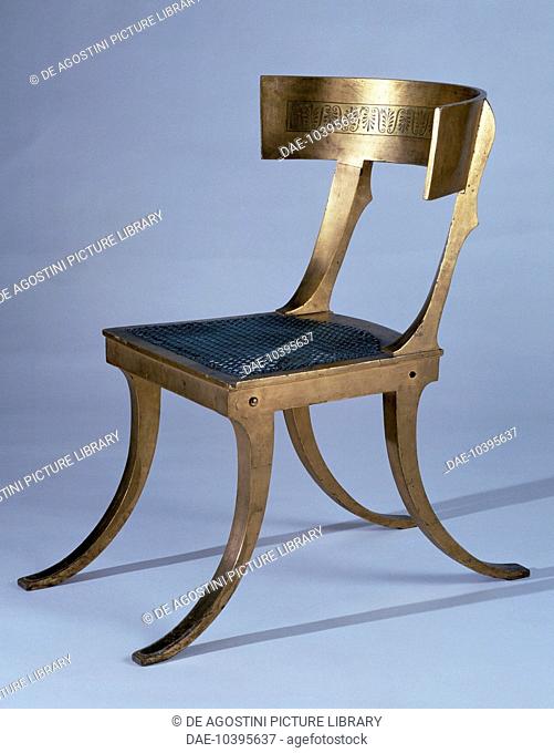 Empire style chair inspired by the Greek klismos, designed by Nikolaj Abraham Abildgaard (1743-1809). Denmark, 19th century