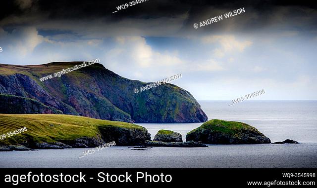 The coastline at Lower Bayble, Point, near Stornoway, Isle of Lewis, Outer Hebrides, Scotland
