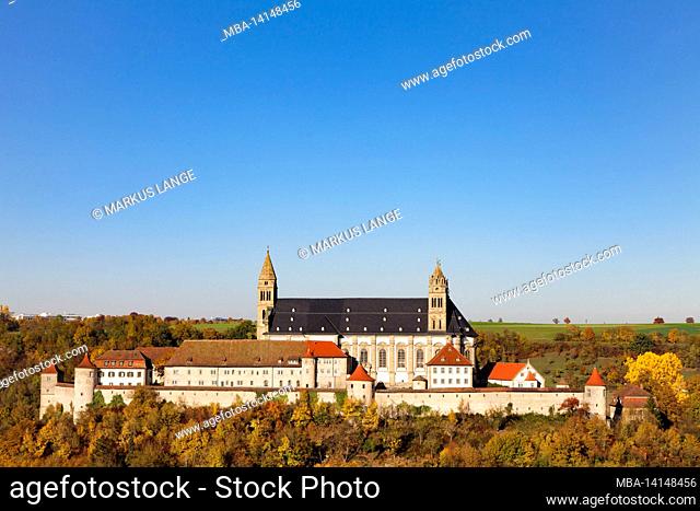 benedictine monastery großcomburg, steinbach, kochertal, schwäbisch hall, hohenlohe, baden-württemberg, germany
