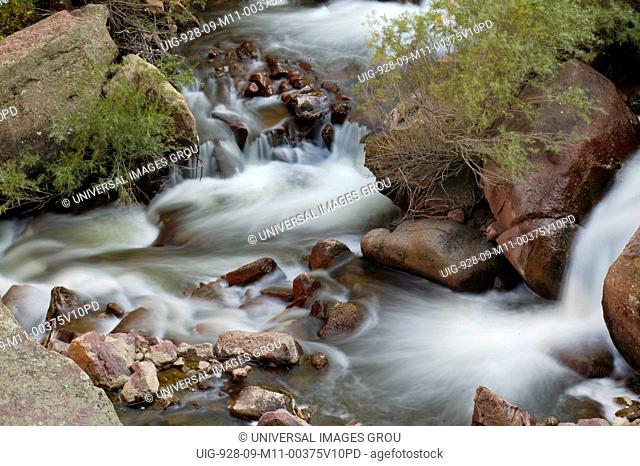 South Boulder Creek Flowing Through El Dorado Canyon State Park Near Boulder, Colorado