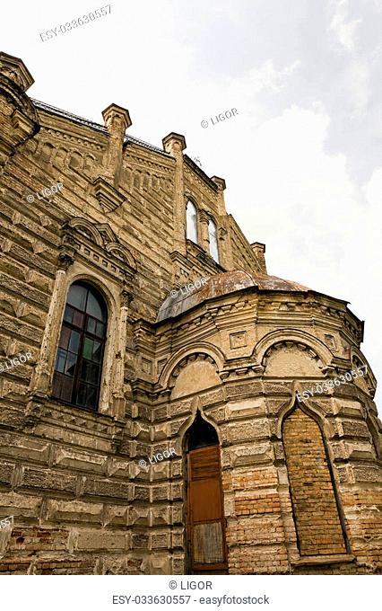 synagogue, located in Belarus. Building during renovation