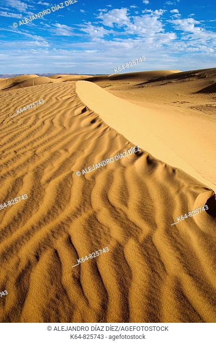 Desert dunes in Morocco, Africa