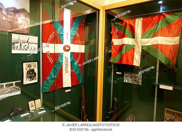 Exhibition about the Spanish Civil War in 1936, Museum of Basque Nationalism, Foundation Sabino Arana, Artea, Vizcaya, Basque Country, Spain