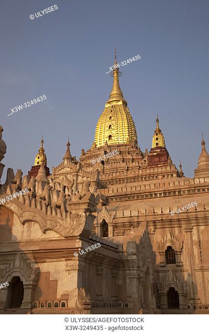 Ananda temple, Old Bagan village area, Mandalay region, Myanmar, Asia