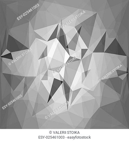 Abstract Grey Polygonal Background. Grey Stones Texture